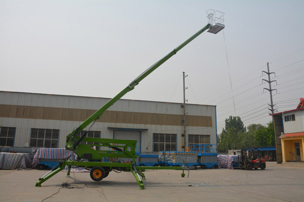 拖車折臂式液壓升降平臺(tái)調(diào)試 拖車折臂式液壓升降平臺(tái)調(diào)試